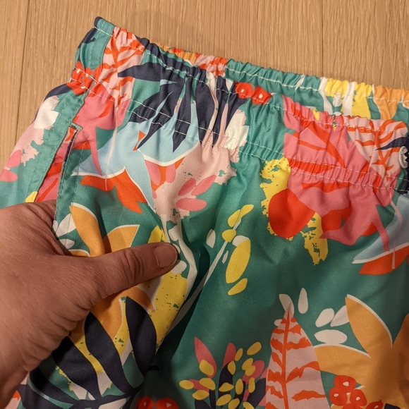 Tropical Floral Swim Shorts - Picture 4 of 9